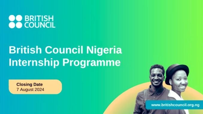 British Council Nigeria Paid Internship Programme 2026