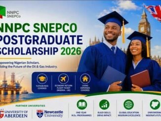 NNPC–SNEPCo Postgraduate Scholarship 2026