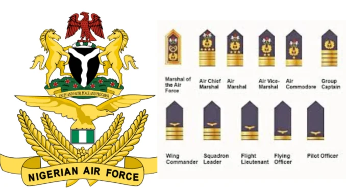 Nigerian Air Force Ranks and Symbols/Insignia in Nigeria: Full List Explained